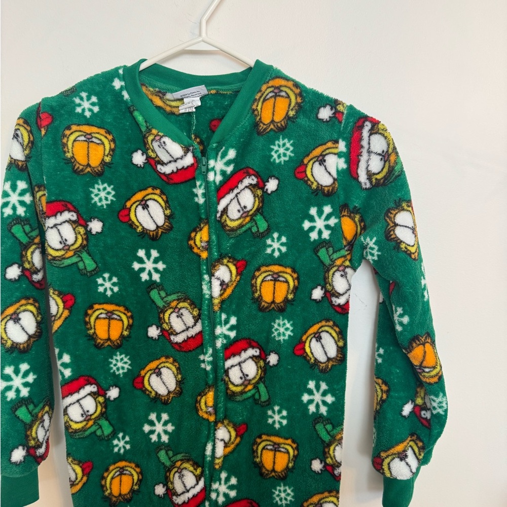 Green Garfield Kids Pajamas